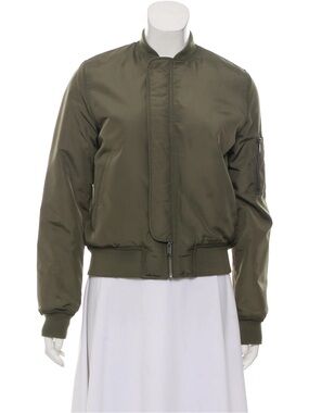OAK + FORT Olive Green Bomber Jacket